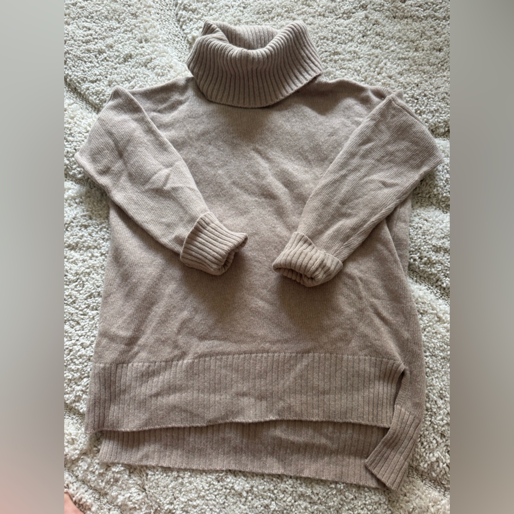Bartolini by Benedetta - Women's Tan Turtleneck Sweater